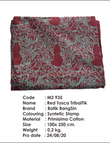 Kain TribalTik tosca - Merah